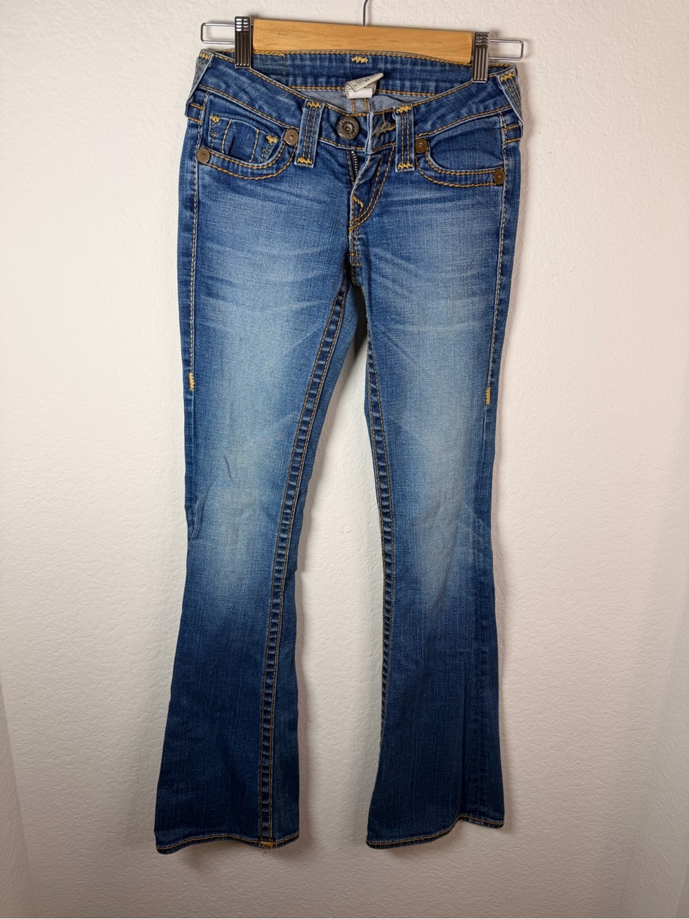 Vintage True Religion Y2K Low Rise Flare Jeans Made USA 24
